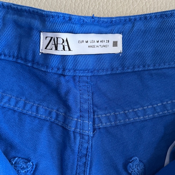 Zara Women’s Denim High Waist Buttoned Skort - Size M - Picture 9 of 10